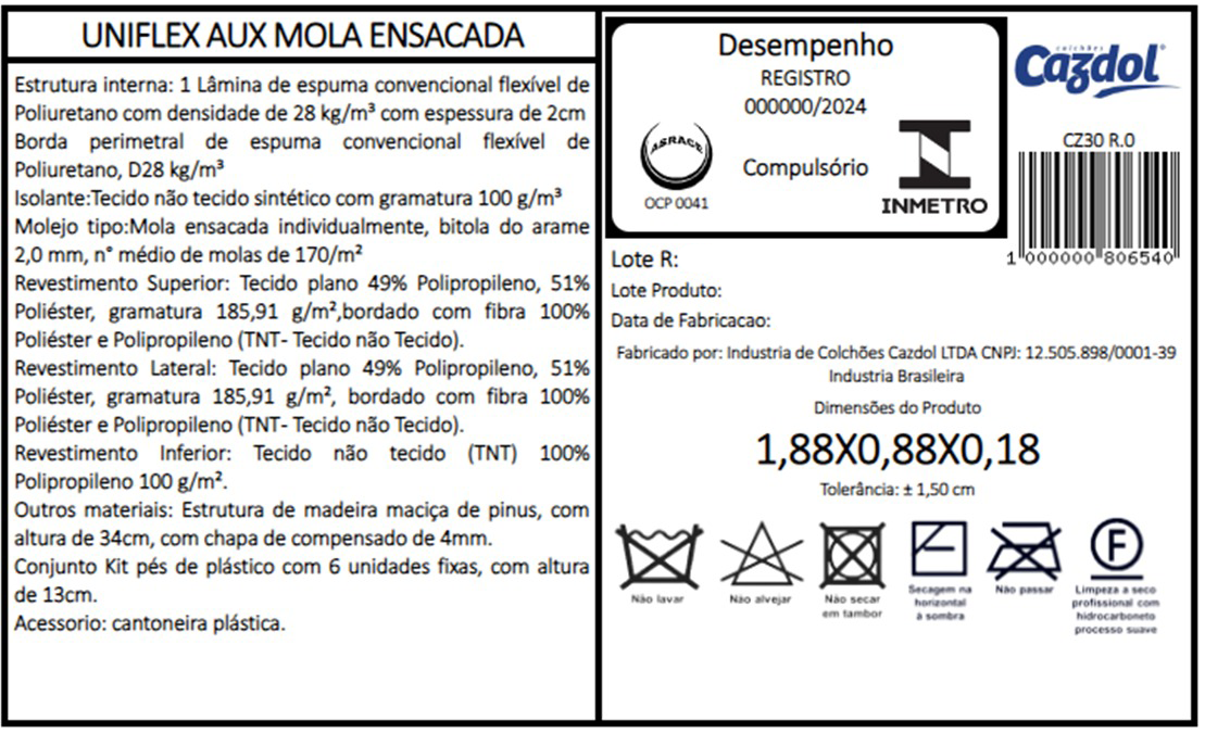 Bicama Solteirão com Molas Ensacadas - Com Pillow Top - Imagem 3