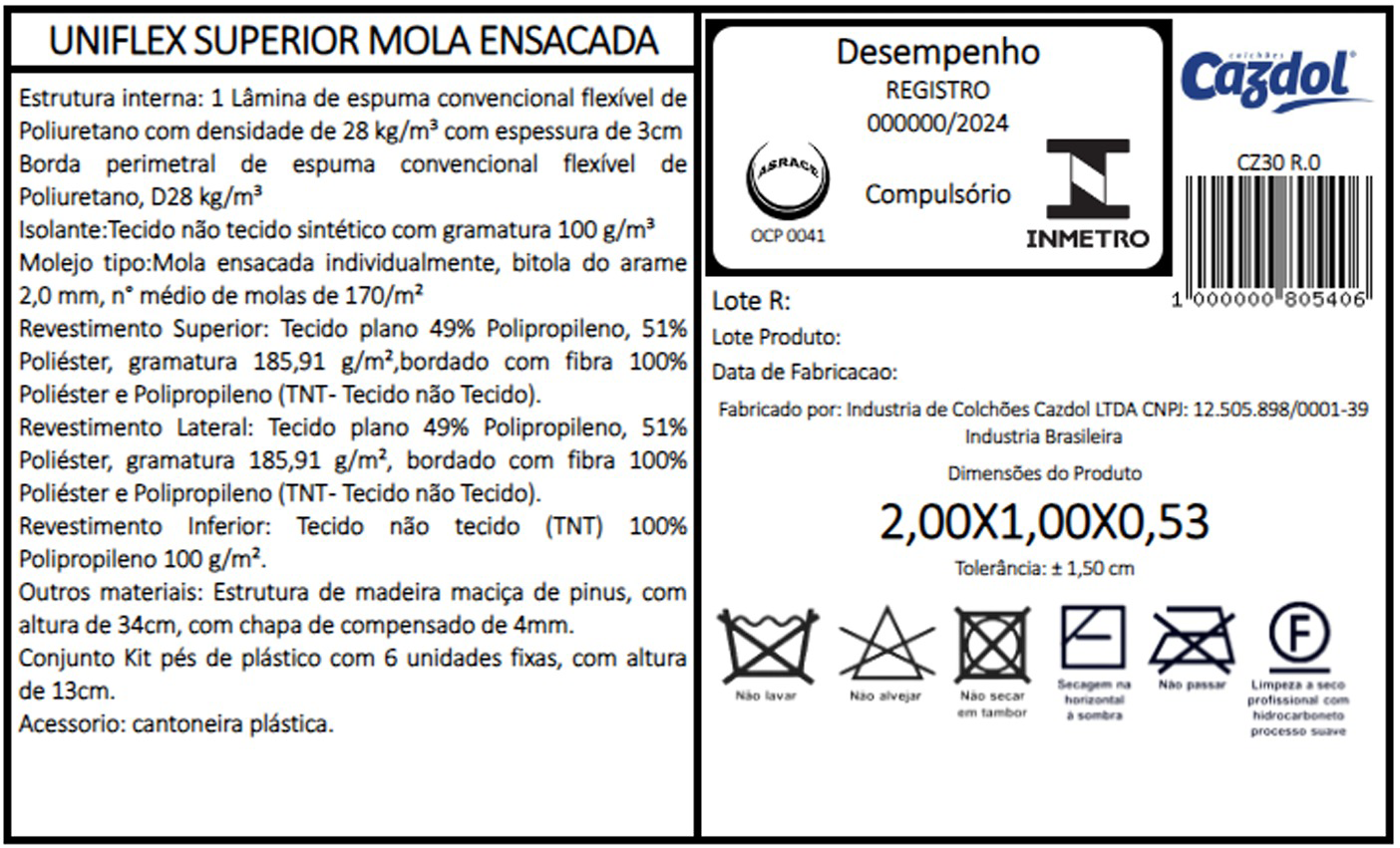 Bicama Solteirão com Molas Ensacadas - Com Pillow Top - Imagem 4