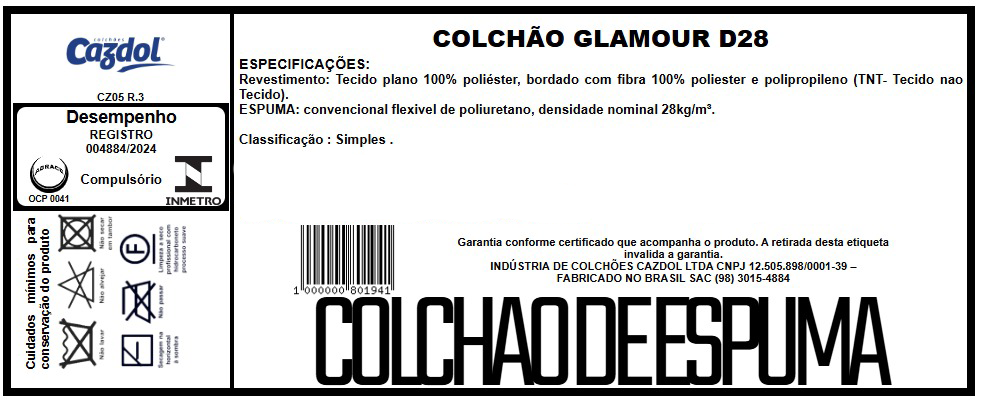 Colchão Glamour - Espuma D28 - Imagem 2