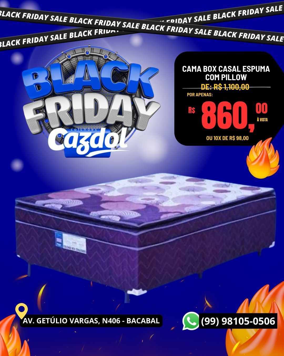 Uniflex Glamour D28 Casal - Com Pillow Top