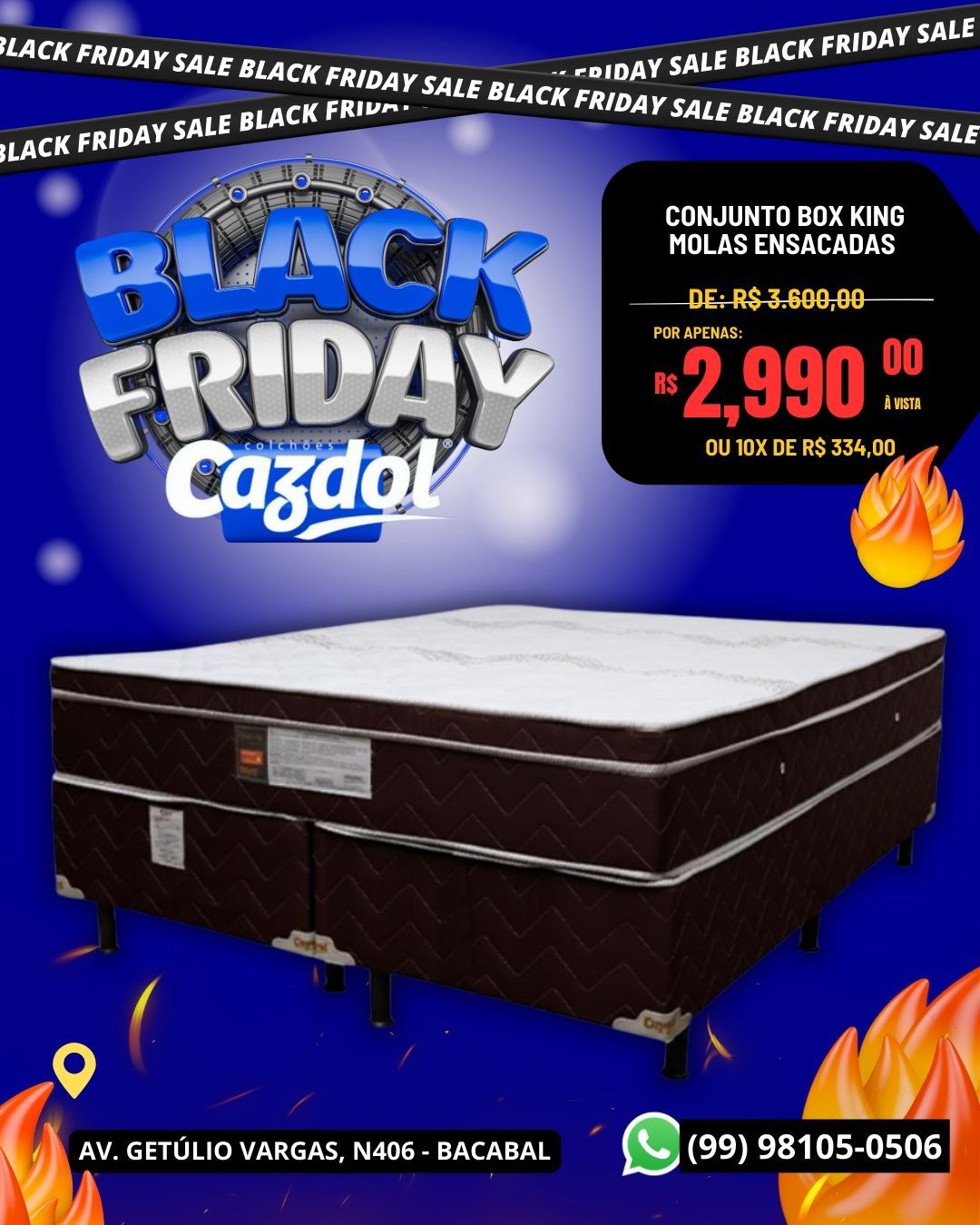 Conjunto Imperador King - Molas Ensacadas