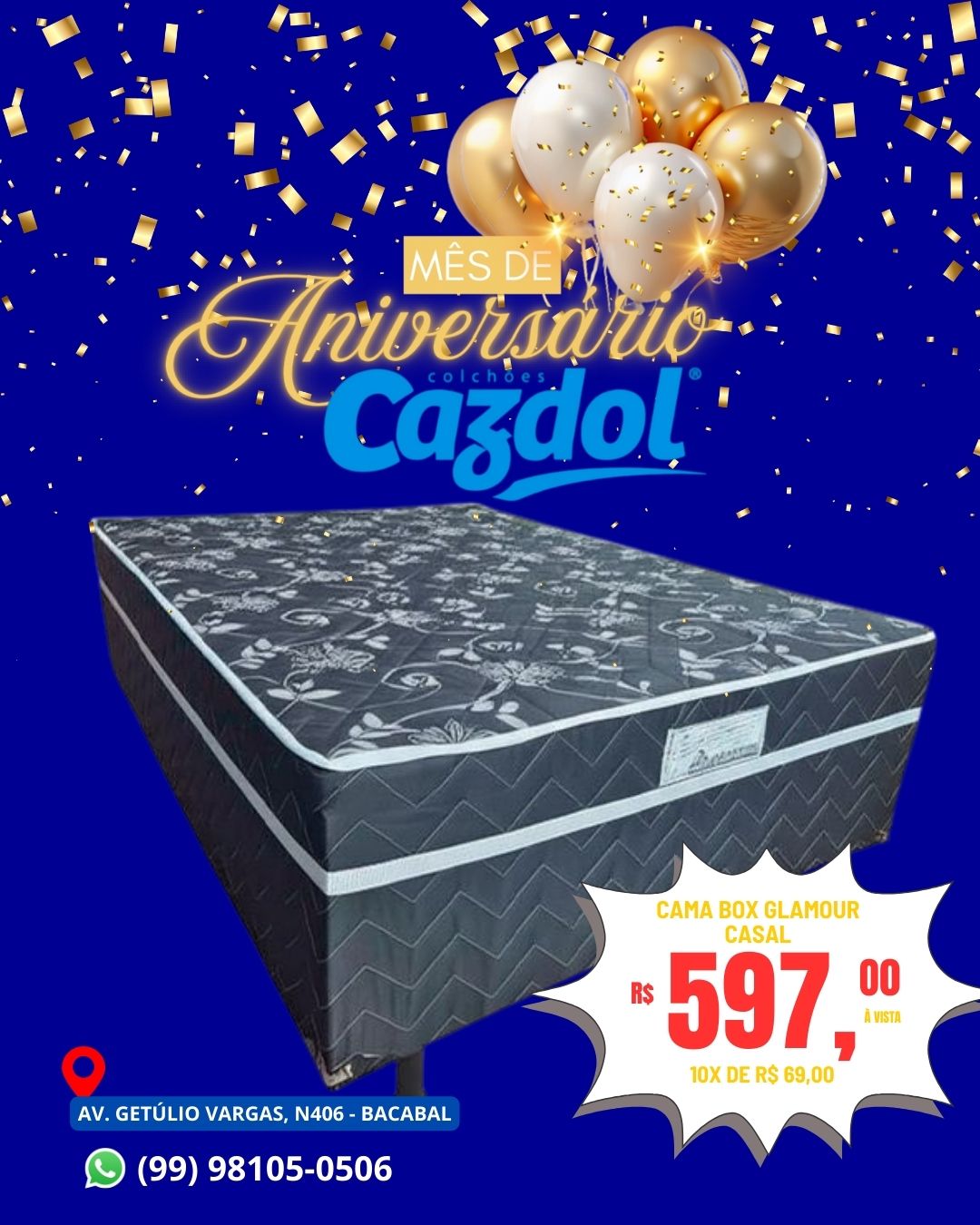 Cama Box Glamour [CASAL] - D28