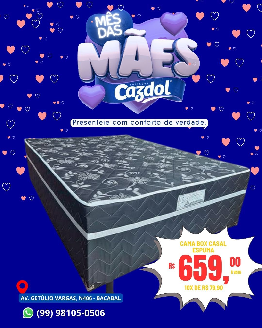 Cojunto Box Uniflex Glamour [CASAL] - Espuma D28